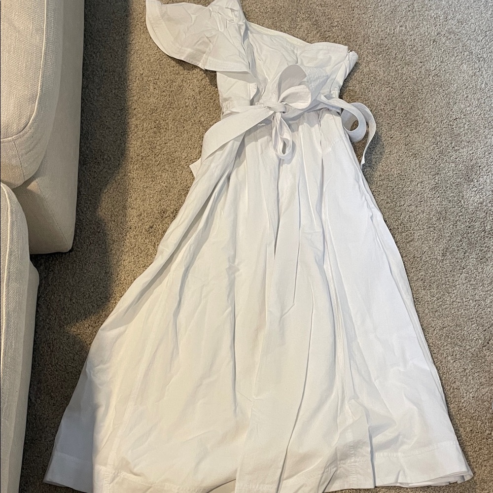 Madewell One Shoulder White Dress